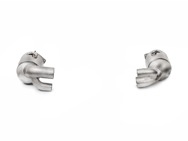 Akrapovič L-PO/SS/1H Link Pipe Set (SS) w/ Cat for Porsche models