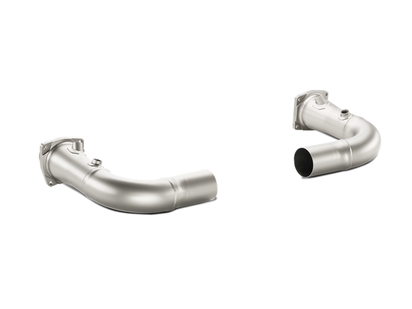 Akrapovič L-PO991T/2 Link Pipe Set w/o Cat (Titanium) for Porsche models