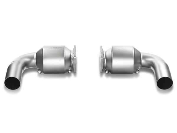 Akrapovič L-PO997TFLS-100 Link Pipe Set (100 cpsi cats, Titanium) for Porsche models